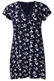 Yoursclothing Womens Plus Size Oriental Bird Print Top With Tie Back Detail