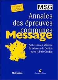 Annales des épreuves communes