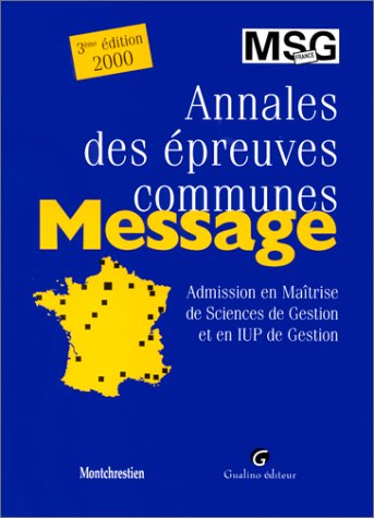 Annales des épreuves communes