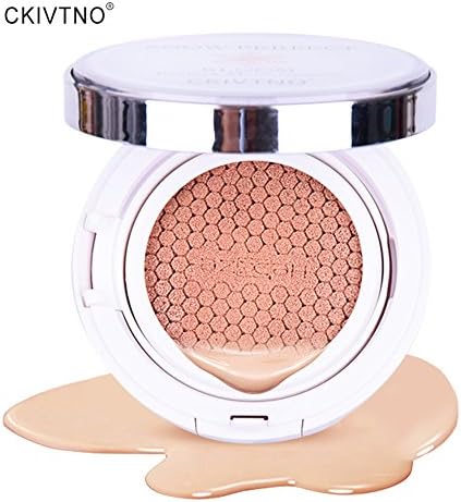 CKIVTNO Magic Snow Cushion WHITE SPF50+/PA+++,15g, 2EA SET BB CC Brightening Perfect Moist Cushion Best Whitening Cushion Compact Cover Ivory White (2 Pack)