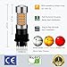 ENDPAGE Extremely Bright 3157 3156 3057 3056 4157 LED Bulbs 54-SMD LED Chipsets with Projector for Turn Signal Lights, Side Marker Lights, Amber Yellow (Pack of 2)