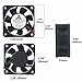 GDSTIME 60mm Fan, 60mm x 60mm x 25mm Dual Ball Bearings 12V DC Brushless Cooling Fan