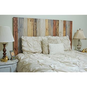headboard wall king bed amazon wood mount scrolled rustic mounts mix hanger frames handcrafted installation easy cheryl quilting reclaimed vertical