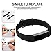iGK Replacement Bands Compatible for Fitbit Alta and Fitbit Alta HR, Newest Adjustable Sport Strap Smartwatch Fitness Wristbands Black Small