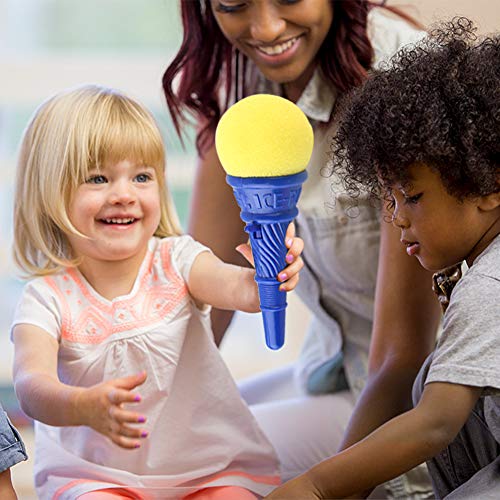 LovesTown 14pcs Ice Cream Shooters Toy,7 inches Ice Cream Poppers Icecream Cone Foam Ball Launcher for Ice Cream Party Favors Carnival Prize