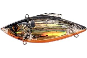 Bill Lewis Lifelike Vibrations Rat-L-Trap 1/2 OZ Lipless Crankbait Fishing Wobble Sinking Lure for Black Bass, Trout, Walleye, Pike, Salmon