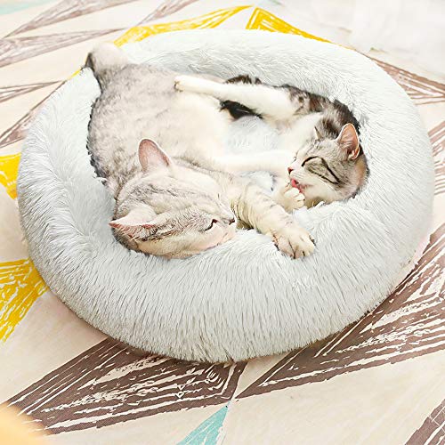 Homore Fluffy Dog Bed, Furry Round Pet Beds for Small Medium Large Dogs