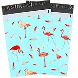 Ohuhu 100 Pcs 10 x 13 Flamingo Poly Mailers, Christmas Gift Packing Bags, Envelopes Shipping Bags with Self Seal Adhesive, Waterproof and Tear-Proof Postal Bags
