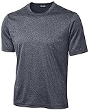 DRI-EQUIP(tm) Men's Short Sleeve Moisture Wicking T-Shirt-NavyHeather-L