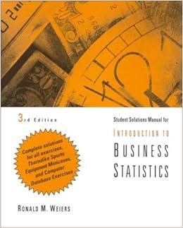 introduction to business statistics weiers solutions