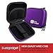 Purple Hard EVA Shell Case with Carabiner Clip & Twin Zips for the SoundMoovz Musical Bandz - by DURAGADGET