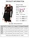 Queen.M Women's Sexy Knitting Long Sleeve Short Slim Dress, Black,M (US 8-10)