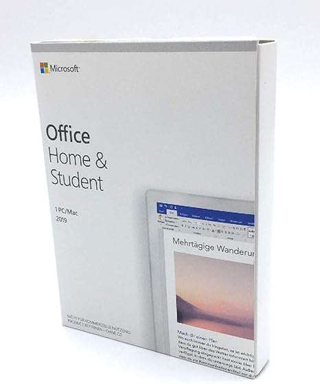 Microsoft Office 19 Home Student Full 1 License S German Amazon Co Uk