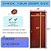 Magnetic Screen Door - Heavy Duty Mesh & Super Strong Velcro & Magnet Fits Doors Up to 34