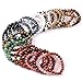 TGS Gems® Natural Wishing Healing Power Crystal Elastic Stretch Beaded Bracelet,Unisex Bracelet Stone Protection Amulet 8mm SL005A9