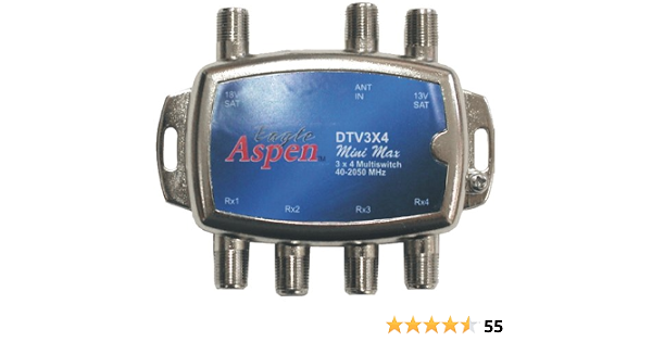 Amazon Com Eagle Aspen Dtv3x4 Directv Aprobado Min Max 3 Entradas 4 Salidas Multiswitch Electronica