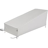 Patio Chaise Lounge Cover, Waterproof Lounge Chair Covers, Heavy Duty Patio Furniture Covers for Outside, Pool， Lounge Chair, Lawn Bench Furniture 76Lx28Wx30H inch