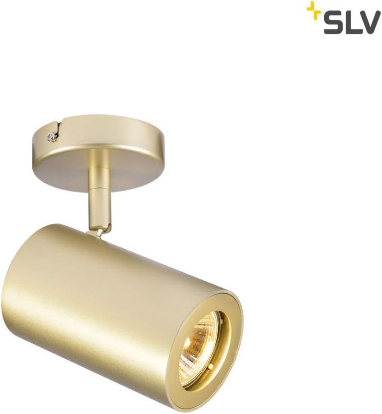 SLV Wall and Ceiling-Mounted Light Enola_B / Ceiling and Wall Lighting Inside, Surface-Mounted Light, Wall-Mounted Light, Ceiling Spotlight / GU10 50W Gold - Image 3
