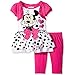 Disney Baby Girls' 2 Piece Minnie Mouse Shrug Tunic and Legging Set, Pink, 12 Months
