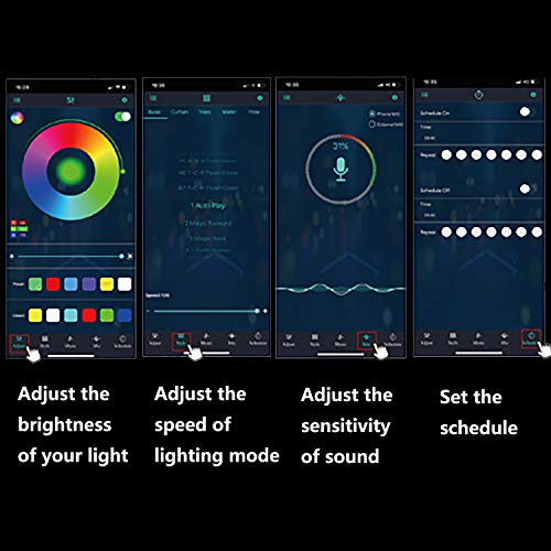 JIMJOY RGB LED Rock Lights,14 Pods Waterproof Multicolor Chasing Neon