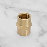 OTOTEC Brass BSP 1/4 Inch Female-Female Straight Hex Nipple Pipe Fitting Air view 5