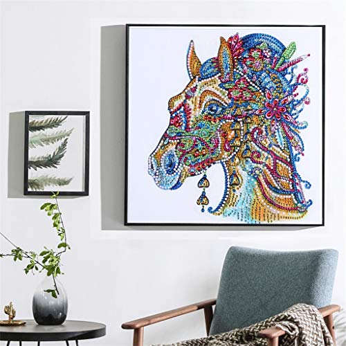 DIY 5D Diamond Painting by Number Kits, Crystal Rhinestone Embroidery Paint with Diamonds, Full Drill Canvas Art Picture for Home Wall Decor