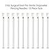 BodyJ4You 10PC Piercing Needles Surgical Steel 12G Ear Nose Tongue Nipple Eyebrow Labret Genital