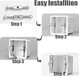Huanfeimo 21PCS Cassette Screws Support Rod Kit for 86 Type Switch Box Repair view 5