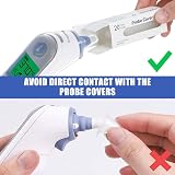 ENJSD 100Pcs Ear Thermometer Probe Covers Refill Caps 0% BPA Latex Free view 4