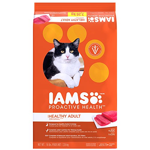 IAMS PROACTIVE HEALTH Adult Original With Tuna Dry Cat Food 16 Pounds