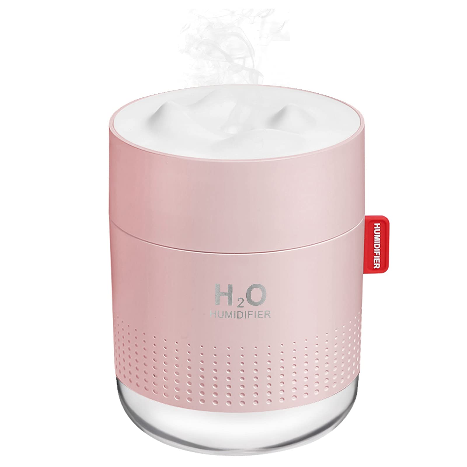 Photo 1 of Portable Mini Cool Mist Humidifier, 500ml USB Personal Desktop Humidifier for Baby Bedroom, Travel, Office, Home - Auto Shut-Off, 2 Mist Modes, Super Quiet (Pink)