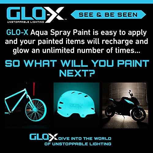 GLOX Glow In The Dark Spray Paint (10.6 oz Can) Clear Spray Paint That