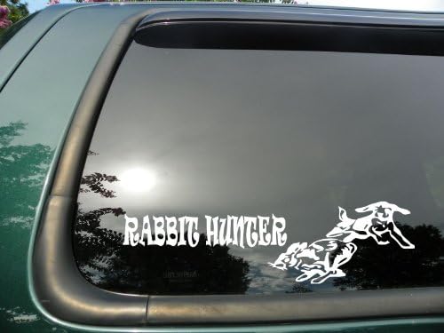 Rabbit Hunter- Die Cut Vinyl Window Decal/sticker for Car or Truck 3.5"x8"
