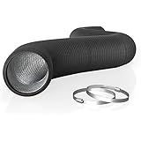 AC Infinity Flexible 6-Inch Aluminum Ducting, Heavy-Duty Four-Layer Protection, 25-Feet Long for Heating Cooling Ventilation 