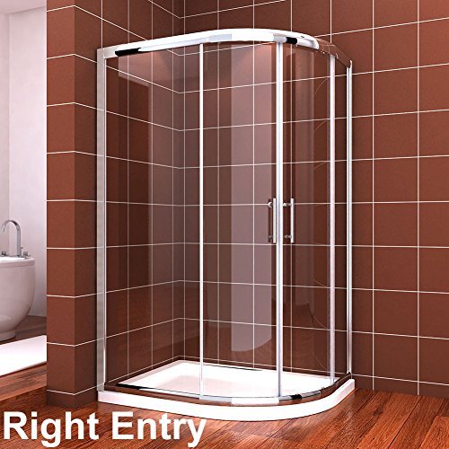 Buy 900x800mm right Quadrant Easy Clean Shower Enclosure Glass Screen