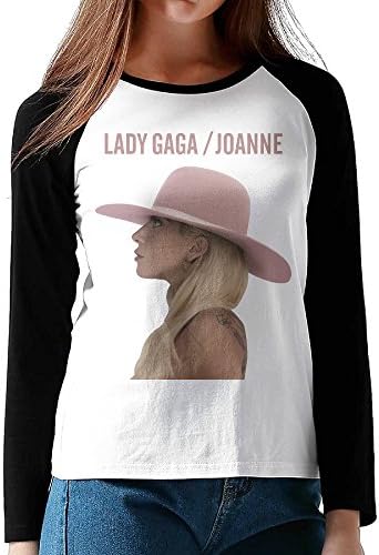 LOVEGIFTTO LADY Womens Lady Gaga Joanne O-Neck Long Sleeve Raglan Tee Shirt Large