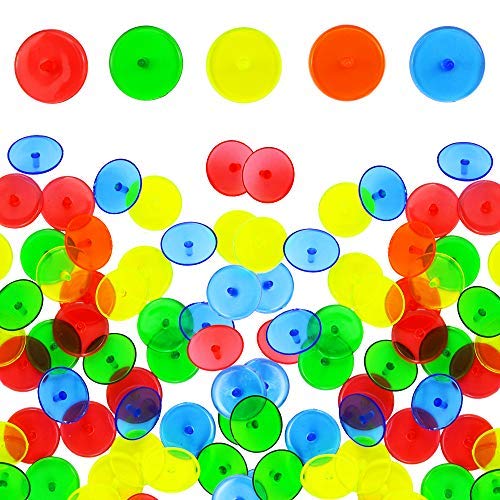 Wpxmer 150 Pieces Plastic Transparent Golf Ball Position Marker with 6