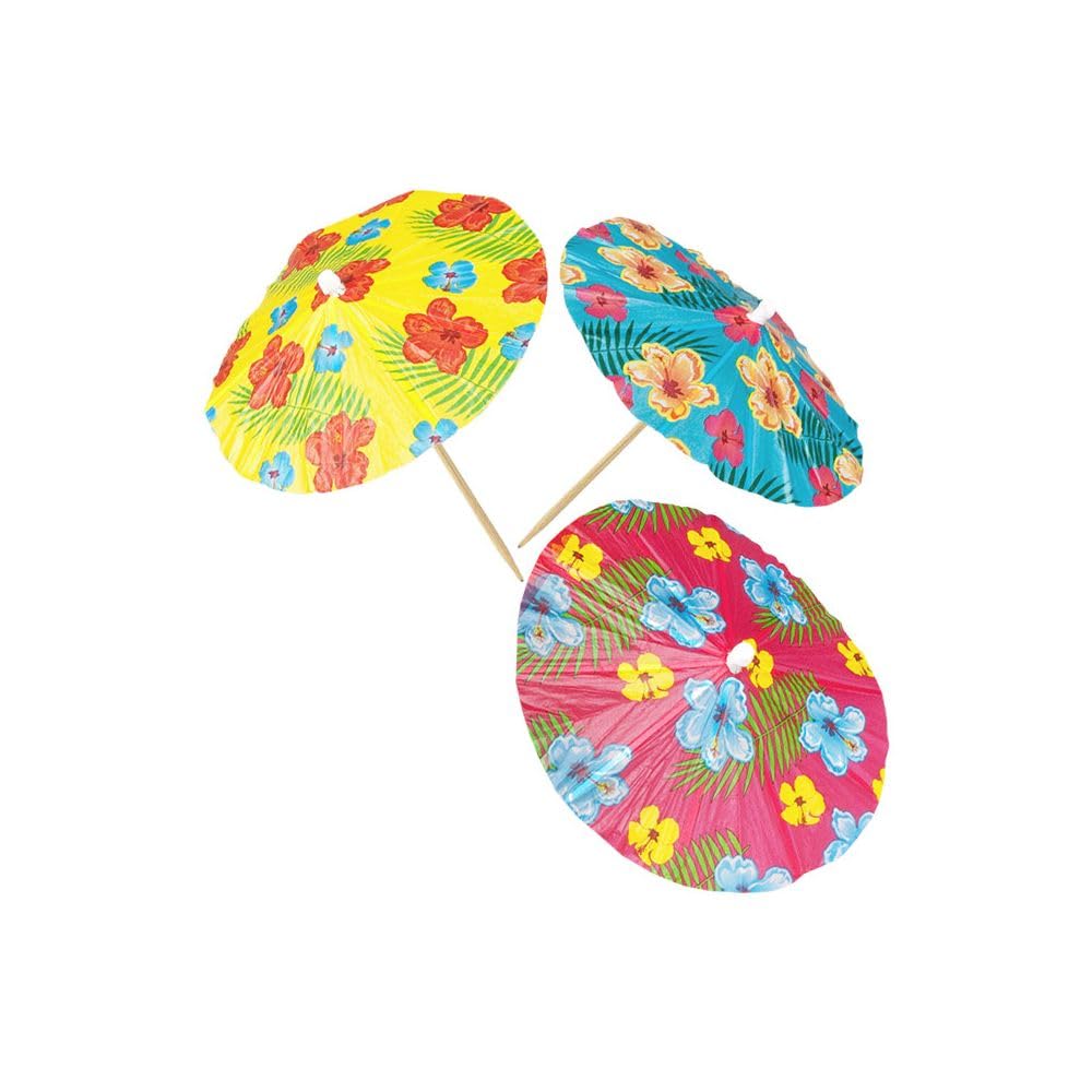 Boland - Hibiscus Cocktail Umbrellas, Multicoloured, 52523