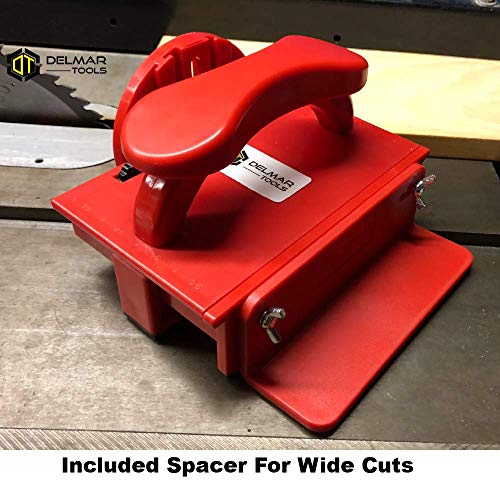 Delmar Tools Push Block For Table Saws, Makes Narrow Rip Cuts Safe And Easy, Helps Prevent Kickback