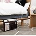 Bedside Storage Organizer/Beside Caddy/Table Cabinet Storage Organizer for Tablet Magazine Phone Remotes - All Within Arms Reach (Coffee)