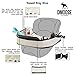 DMoose Kids Travel Tray, Toddler Car Seat Lap Activity Tray with Padded Comfort Base, Side Walls, Mesh Snack Pockets, Tablet Holder, Waterproof Car Seat, Stroller, Airplane Play and Learn Area (Black)
