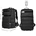 Aurosports 55L Tactical Backpack Military Assault Pack Molle Bug Out Bag Super Large Waterproof Rucksack Backpacks for Outdoor Hiking Camping Hunting Big Black