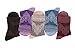 Velice Womens Cotton Vintage Style Crew Socks 5-pack (Style V-2), One Size