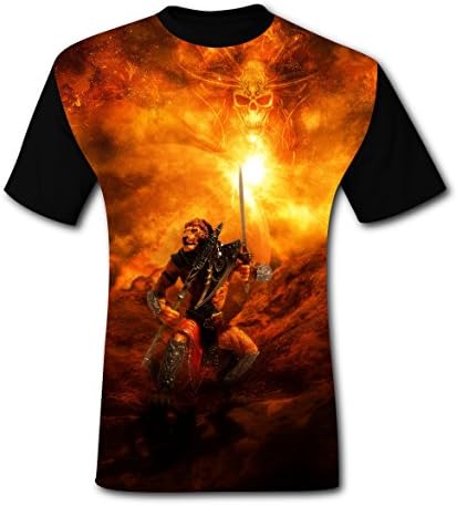 Polyester Men's The Lion Warrior Cool Tee Shirt S