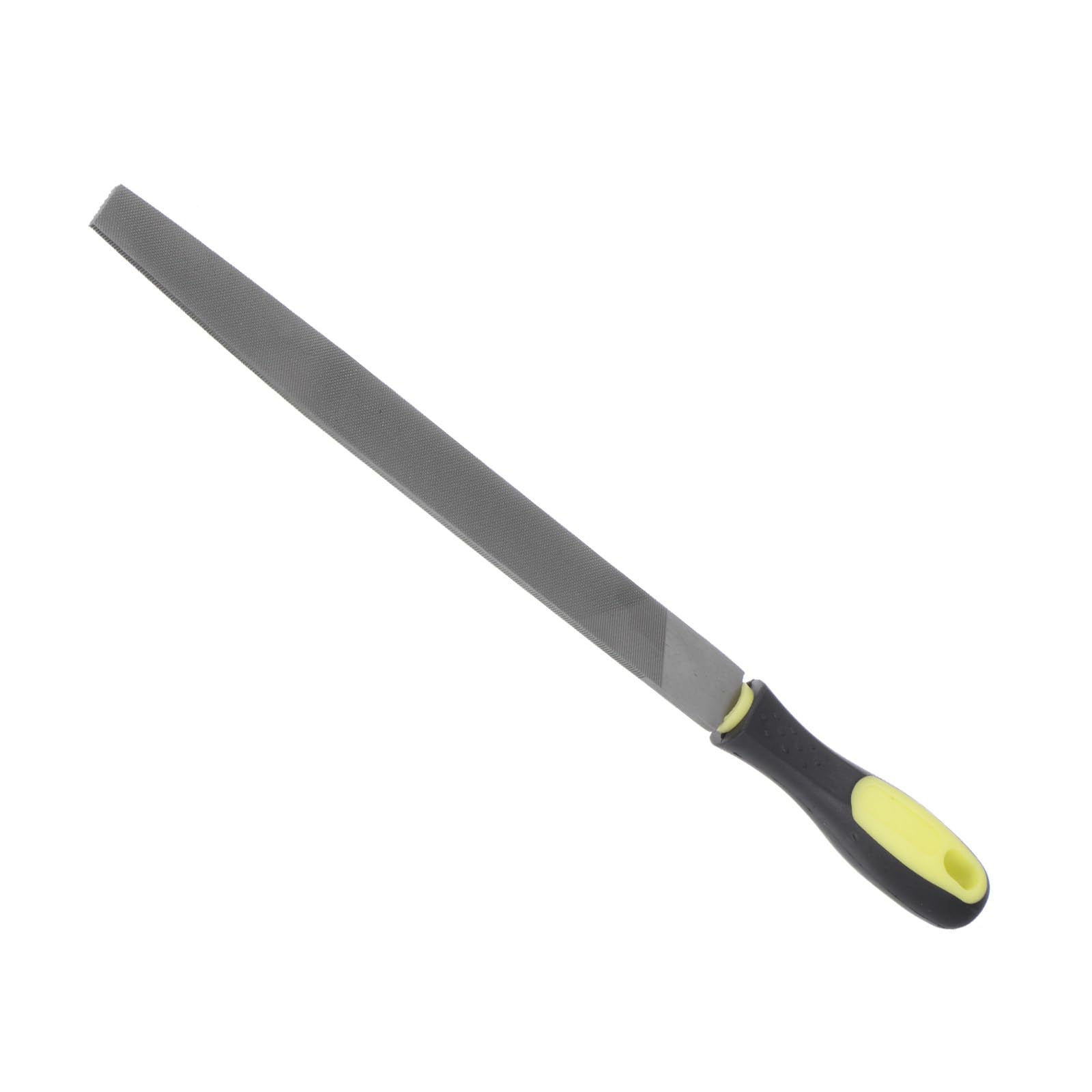 CoCud Metal Flat File, 10" Blade Length, High Carbon Hardened Steel Cut Mill Hand Rasp with Non-Slip Handle - (Applications: for Wood, Metal, Plastic)