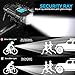 XINJI LED Bike Light Set with Speedometer, USB Rechargeable Bike Computer, Loud Bike Bell, Waterproof Odometer and Tail Light (Black)