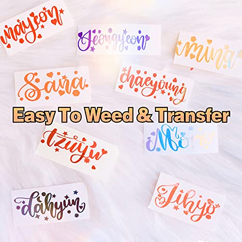 Permanent Vinyl Bundle for Cricut 70 Pack Self Adhesive Vinyl Sheets