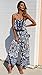 ECOWISH Womens Off Shoulder Floral Print Strapless Jumpsuit Wide Leg Rompers Blue M