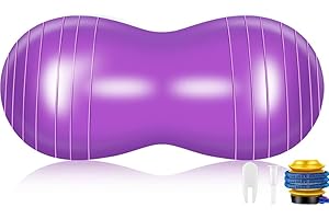 Peanut Yoga Ball, Peanut Sports Ball, Peanut Shaped Ball, Fitness Ball with Air Pump, Anti Explosion Thick PVC Peanut Sports 