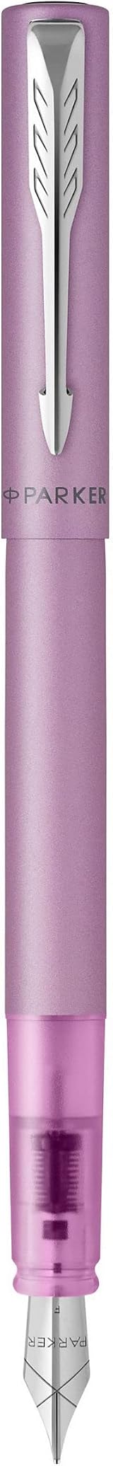 Parker Vector XL Fountain Pen Metallic Lilac Lacquer Brass Medium Nib